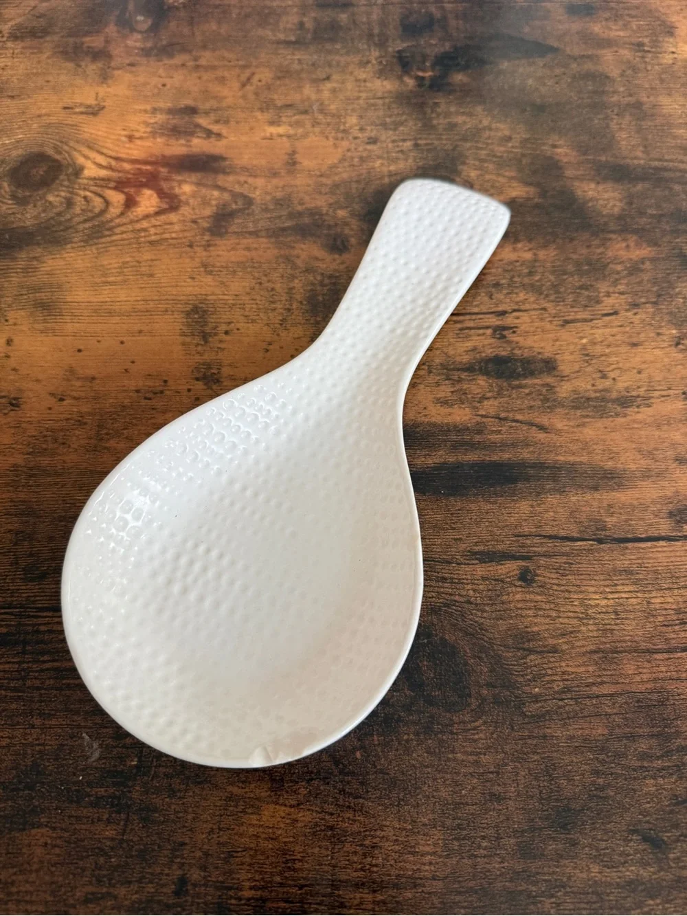 Textured Ceramic Spoon Rest in White - Home Dining bread + butter Cucina